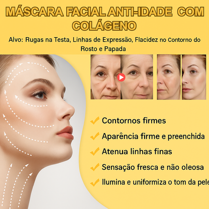 Máscara Firmadora Retinol e Colágeno - 4 Peças