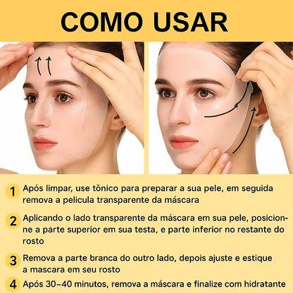 Máscara Firmadora Retinol e Colágeno - 4 Peças